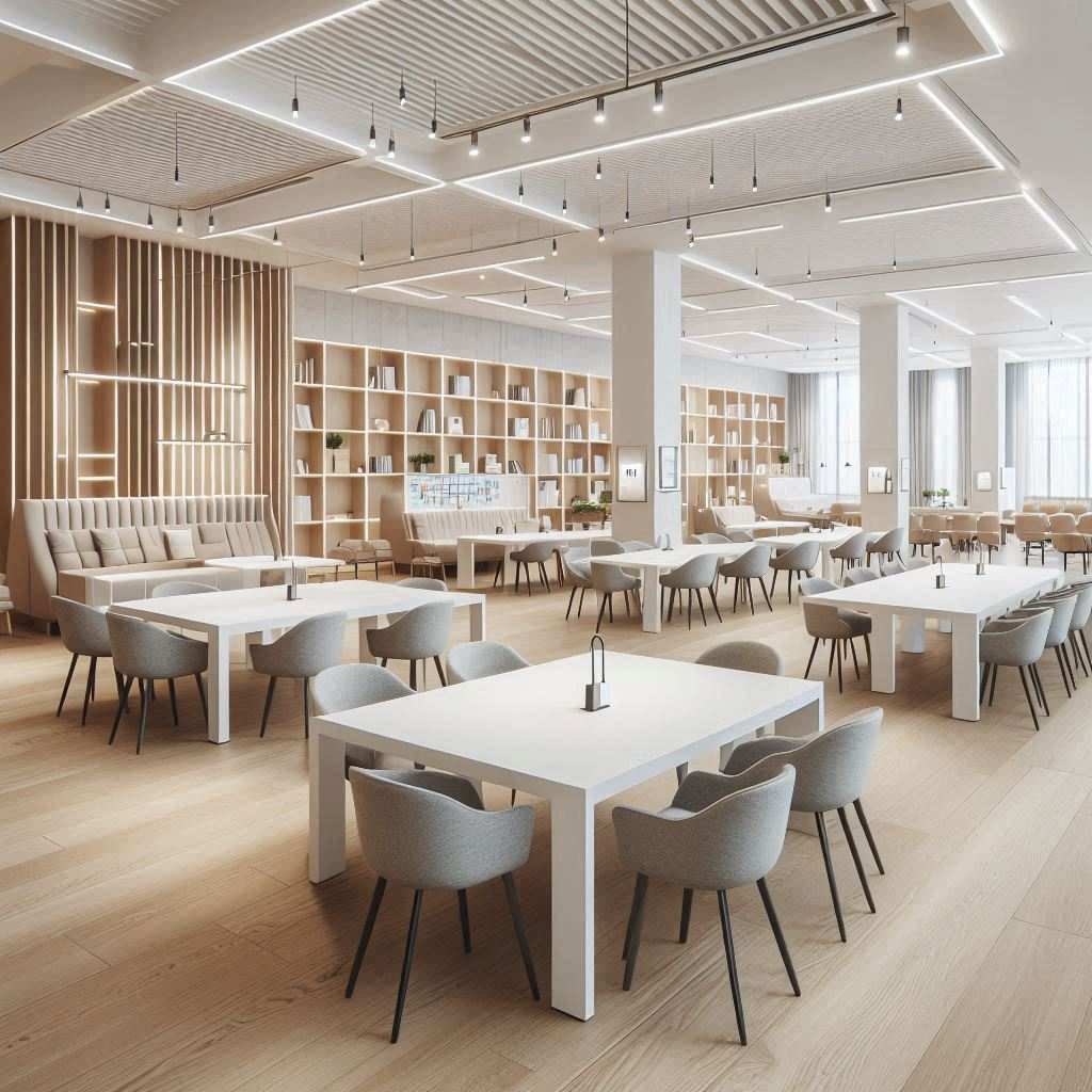 研发团队围绕餐饮配送集中到达检查写字楼办公前台接待区规划应留下哪些凭据